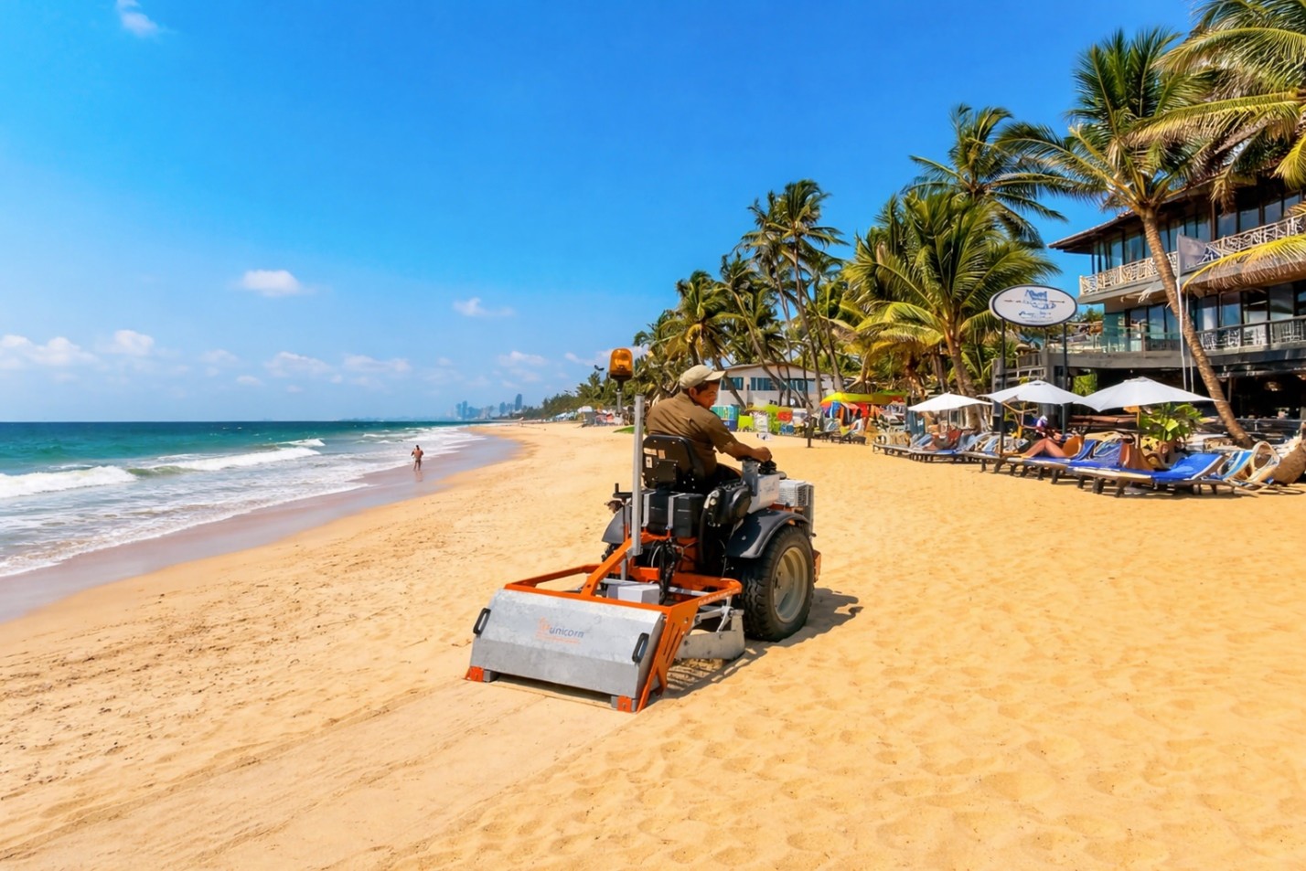 Beach cleaning equipment shipping to Sri Lanka